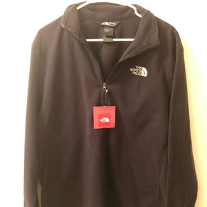 North Face 1/2 zip fleece, black (size L)